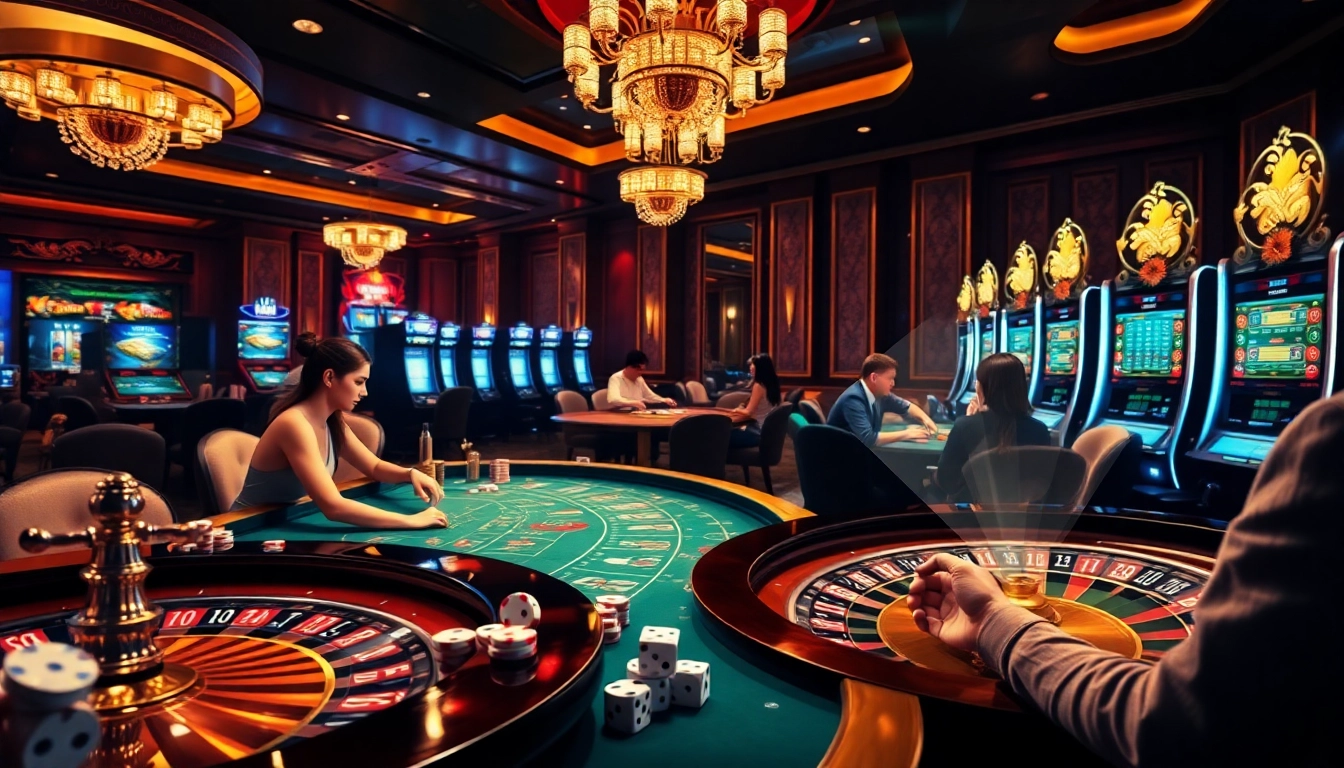 Players enjoying an immersive online casino experience at 69vn.gb.net, featuring exciting games and interactions.