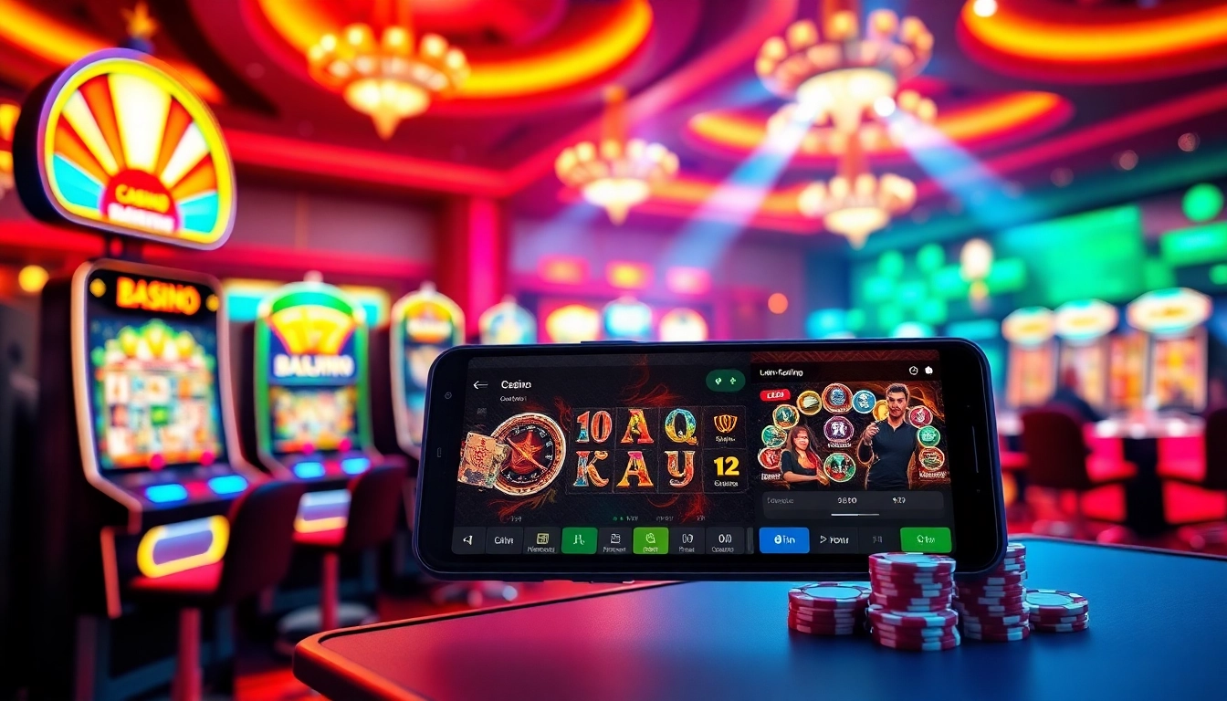 123b.faith immersive online casino experience featuring vibrant slot machines and live dealer tables