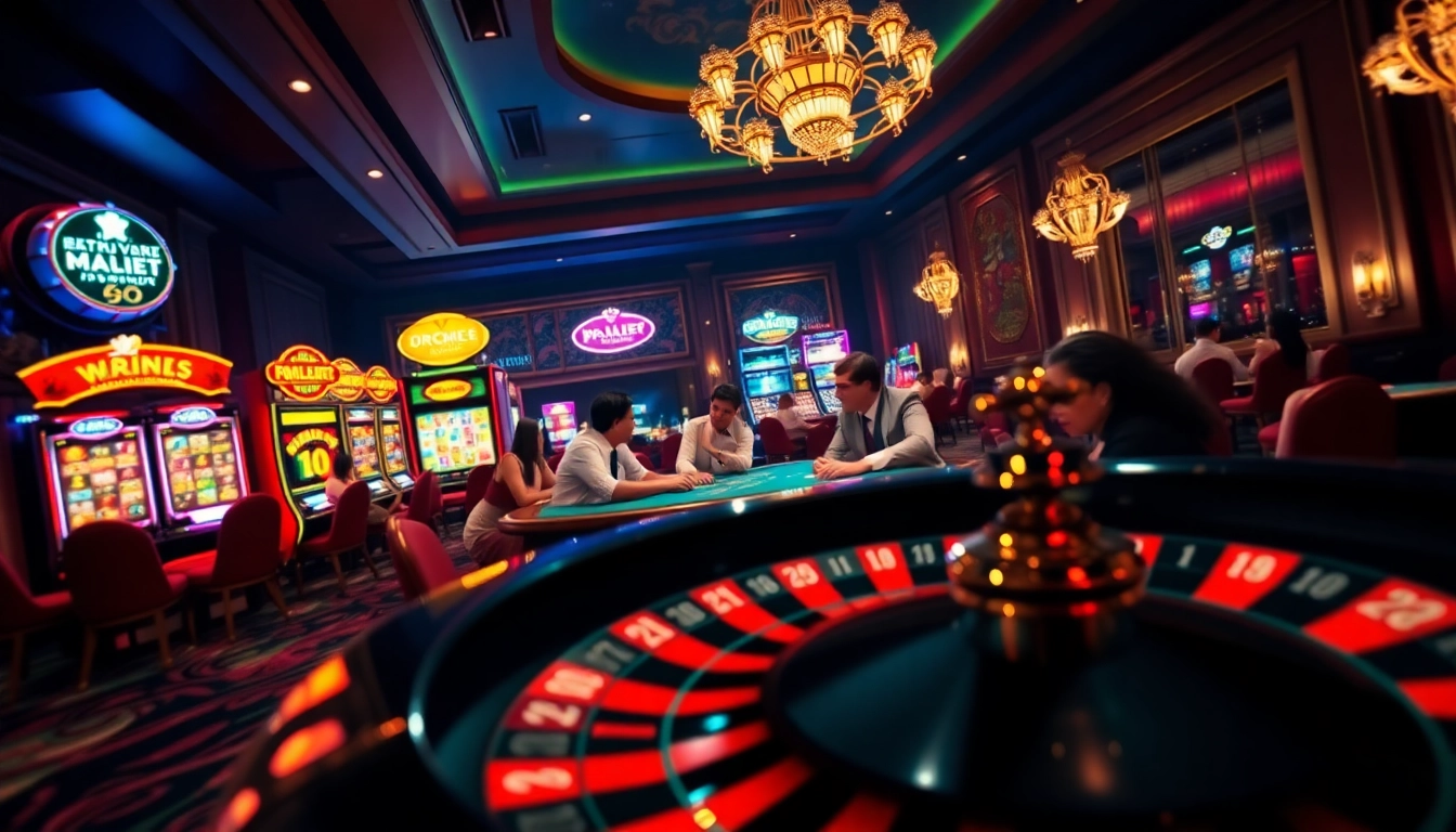 Players strategizing at a poker table in a luxurious casino scene inspired by mb66.nyc.