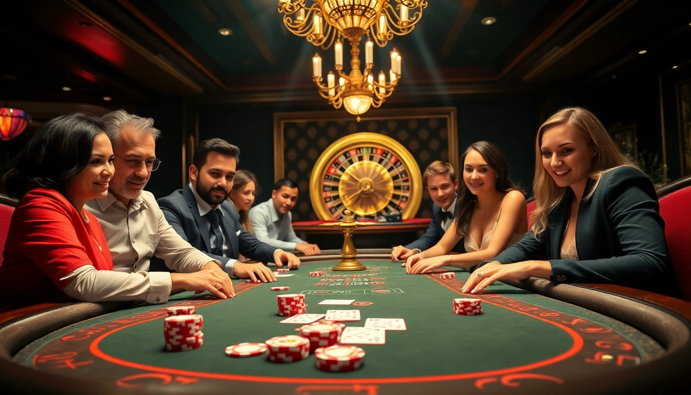 Experience thrilling gameplay at KP88 casino with vibrant poker chips and festive atmosphere.